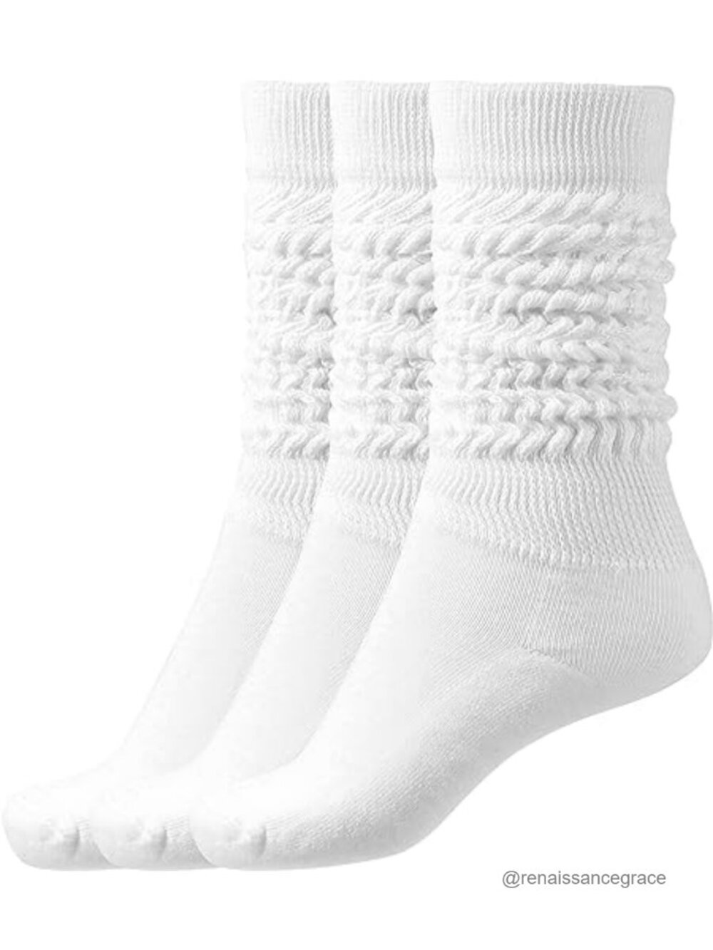 Slouch Socks Thigh High Boot Soft Scrunch Socks Size 5-11